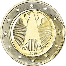 Duitsland, 2 Euro, 2019, error misaligned core, UNC, Bi-Metallic