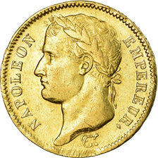 Moeda, França, Napoléon I, 40 Francs, 1809, Lille, edge error PROTEGELA