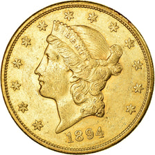 Moeda, Estados Unidos da América, Liberty Head, $20, Double Eagle, 1894, U.S.