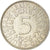 Moeda, ALEMANHA - REPÚBLICA FEDERAL, 5 Mark, 1956, Munich, EF(40-45), Prata