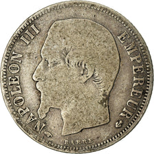 Coin, France, Napoleon III, Napoléon III, Franc, 1860, Paris, VF(20-25)