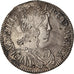 France, Louis XIV, 1/2 Écu à la mèche longue, 1653, Nantes, Silver