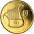 Moneda, Israel, 1/2 New Sheqel, 2006, EBC+, Aluminio - bronce, KM:159
