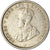 Monnaie, Ceylon, George V, 25 Cents, 1917, TTB, Argent, KM:105