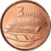 Moneda, Azerbaiyán, 3 Qapik, Undated (2006), SC, Cobre chapado en acero, KM:40
