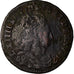 Coin, France, Louis XIV, Liard de France au buste juvénile, deuxième type