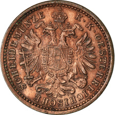 Coin, Austria, Franz Joseph I, Kreuzer, 1891, error die clash, MS(60-62)