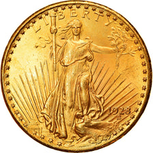 Coin, United States, Saint-Gaudens, $20, Double Eagle, 1928, U.S. Mint