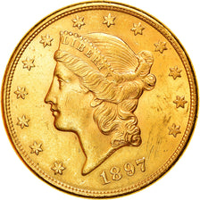 Moeda, Estados Unidos da América, Liberty Head, $20, Double Eagle, 1897, U.S.