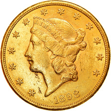 Monnaie, États-Unis, Liberty Head, $20, Double Eagle, 1898, U.S. Mint