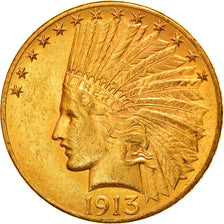 Monnaie, États-Unis, Indian Head, $10, Eagle, 1913, U.S. Mint, Philadelphie