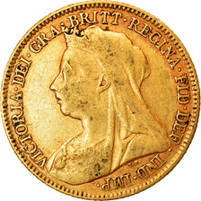 Munten, Groot Bretagne, Victoria, 1/2 Sovereign, 1897, FR+, Goud, KM:784