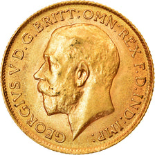 Münze, Großbritannien, George V, 1/2 Sovereign, 1914, VZ, Gold, KM:819