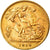 Moneda, Gran Bretaña, George V, 1/2 Sovereign, 1914, EBC, Oro, KM:819