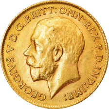 Münze, Großbritannien, George V, 1/2 Sovereign, 1914, VZ+, Gold, KM:819