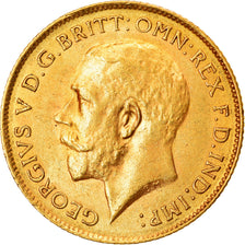 Münze, Großbritannien, George V, 1/2 Sovereign, 1913, VZ+, Gold, KM:819