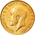 Coin, Great Britain, George V, 1/2 Sovereign, 1913, MS(60-62), Gold, KM:819