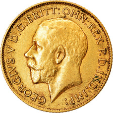 Münze, Großbritannien, George V, 1/2 Sovereign, 1912, London, SS, Gold, KM:819