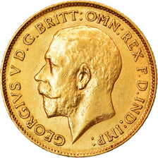 Monnaie, Grande-Bretagne, George V, 1/2 Sovereign, 1912, Londres, SUP, Or