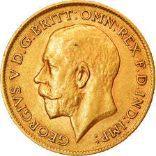 Munten, Groot Bretagne, George V, 1/2 Sovereign, 1911, PR+, Goud, KM:819