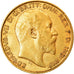 Moneda, Gran Bretaña, Edward VII, 1/2 Sovereign, 1910, EBC, Oro, KM:804