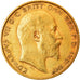 Moneta, Gran Bretagna, Edward VII, 1/2 Sovereign, 1908, London, BB, Oro, KM:804