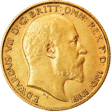 Moneta, Wielka Brytania, Edward VII, 1/2 Sovereign, 1908, London, AU(50-53)