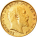 Moeda, Grã-Bretanha, Edward VII, 1/2 Sovereign, 1906, AU(55-58), Dourado