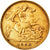 Moneda, Gran Bretaña, Edward VII, 1/2 Sovereign, 1905, MBC+, Oro, KM:804