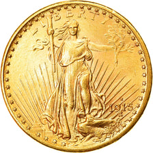 Coin, United States, Saint-Gaudens, $20, Double Eagle, 1915, U.S. Mint, San