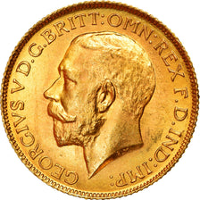 Coin, Great Britain, George V, Sovereign, 1925, MS(63), Gold, KM:820