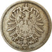 Moneta, GERMANIA - IMPERO, Wilhelm I, Mark, 1874, Berlin, MB+, Argento, KM:7