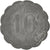 Moneta, Francja, 10 Centimes, VF(30-35), Cynk, Elie:25.4
