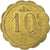 Moneta, Francja, 10 Centimes, AU(50-53), Mosiądz, Elie:25.3