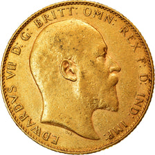 Moneta, Wielka Brytania, Edward VII, Sovereign, 1907, London, AU(50-53), Złoto