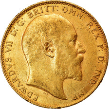 Munten, Groot Bretagne, Edward VII, Sovereign, 1909, London, ZF+, Goud, KM:805