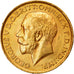 Coin, Great Britain, George V, Sovereign, 1913, MS(63), Gold, KM:820