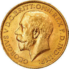 Moeda, Grã-Bretanha, George V, Sovereign, 1914, MS(60-62), Dourado, KM:820