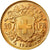 Moneda, Suiza, 20 Francs, 1935, Bern, error clashed die, SC, Oro, KM:35.1