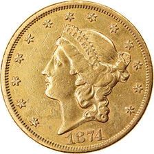 Monnaie, États-Unis, Liberty Head, $20, Double Eagle, 1874, U.S. Mint, San