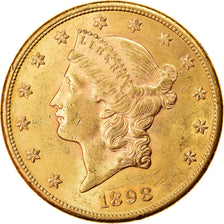 Moneta, USA, Liberty Head, $20, Double Eagle, 1898, U.S. Mint, San Francisco