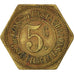 Coin, France, 5 Centimes, EF(40-45), Brass, Elie:30.3