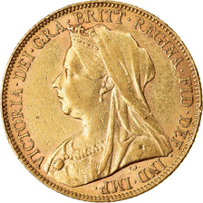 Moeda, Grã-Bretanha, Victoria, Sovereign, 1899, AU(50-53), Dourado, KM:785