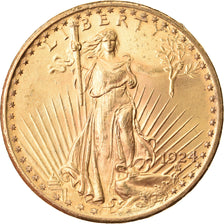 Münze, Vereinigte Staaten, $20, Double Eagle, 1924, Philadelphia, VZ, Gold