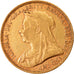 Moneda, Gran Bretaña, Victoria, Sovereign, 1893, MBC, Oro, KM:785