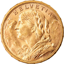 Moneta, Svizzera, 20 Francs, 1915, Bern, SPL, Oro, KM:35.1