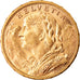 Moneda, Suiza, 20 Francs, 1915, Bern, SC, Oro, KM:35.1