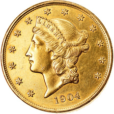 Moneta, Stati Uniti, Liberty Head, $20, Double Eagle, 1904, U.S. Mint