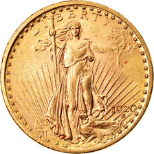 Monnaie, États-Unis, Saint-Gaudens, $20, Double Eagle, 1920, U.S. Mint