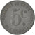 Coin, France, 5 Centimes, EF(40-45), Zinc, Elie:10.1
